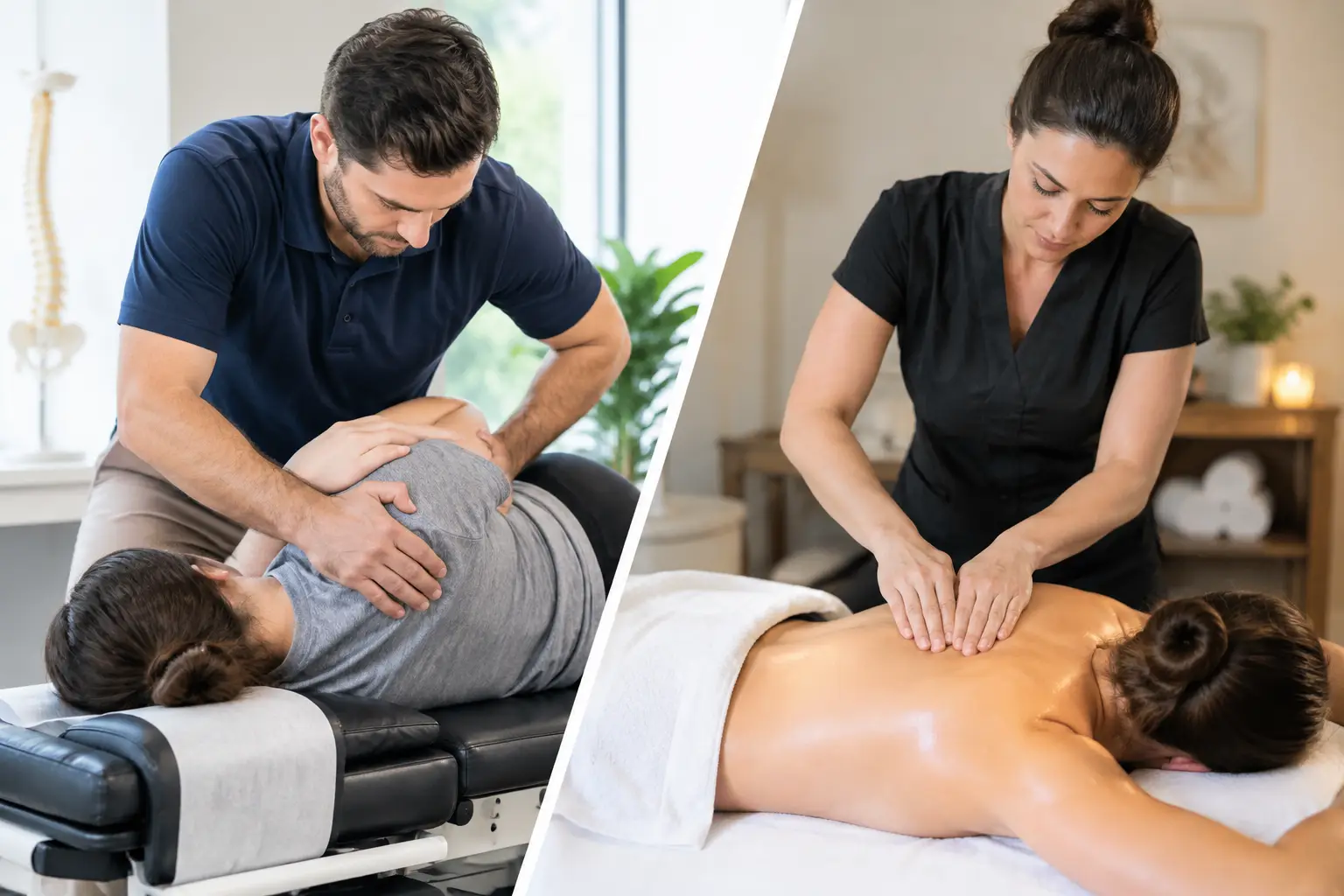 Chiropractic Adjustments Versus Massage Therapy