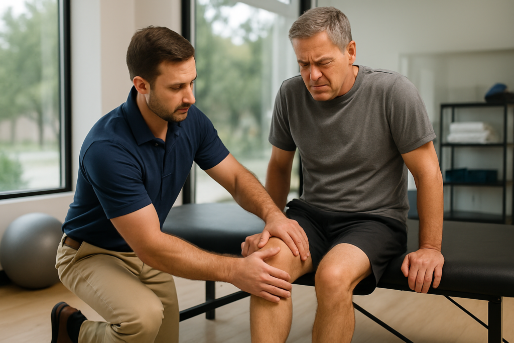 Non-surgical knee pain treatment in Cedar Park - Knee Pain Going Down Stairs in Cedar Park, TX: What It Often Means and Wh...
